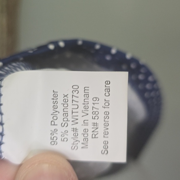 NY Collection Blue Pleated Blouse Relaxed Fit With Jewels @ Neck, Plus 2X, NWT - Picture 4 of 4